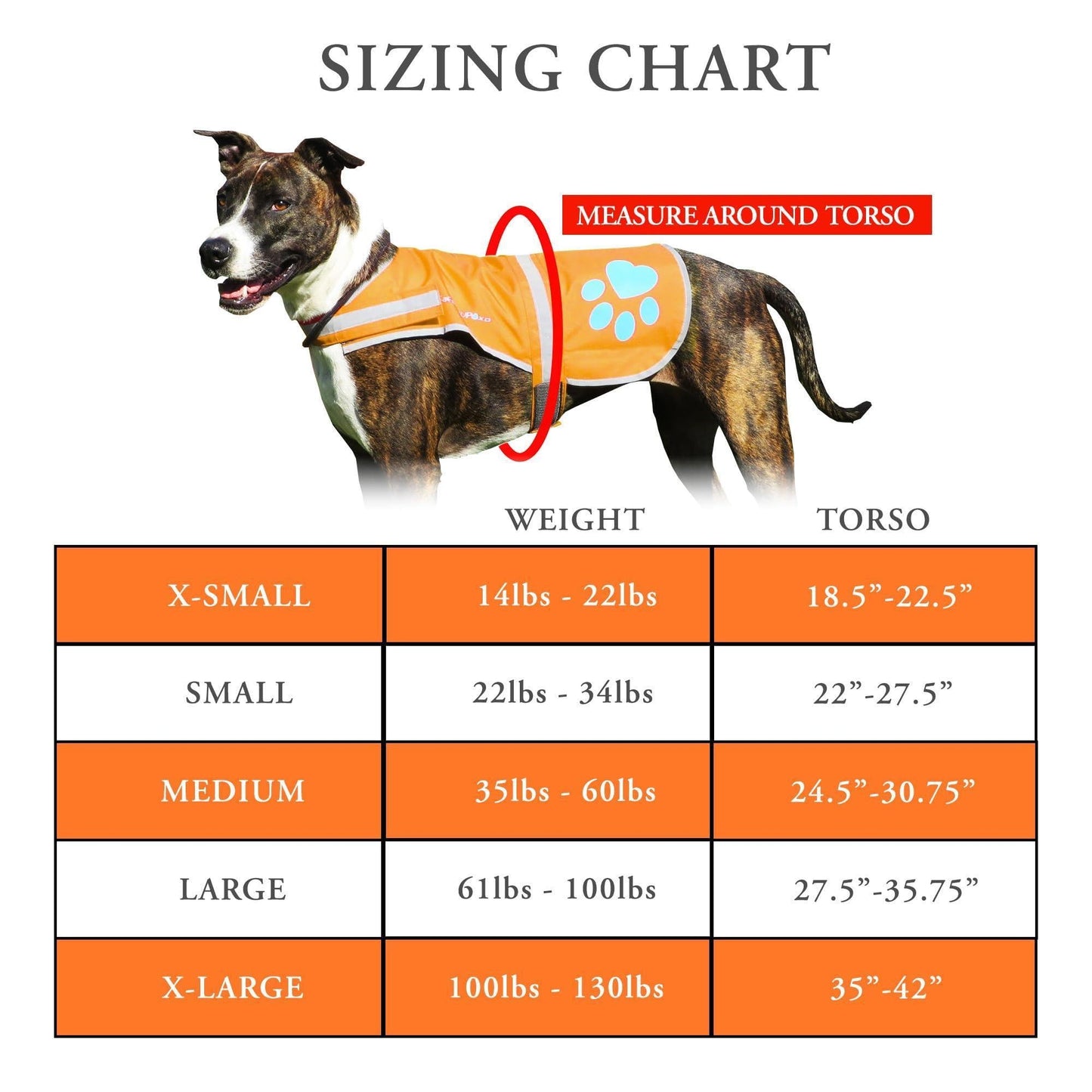 Reflective Dog Vest Chest Size 18.5 in Neck Size 15 in Hi Visibility